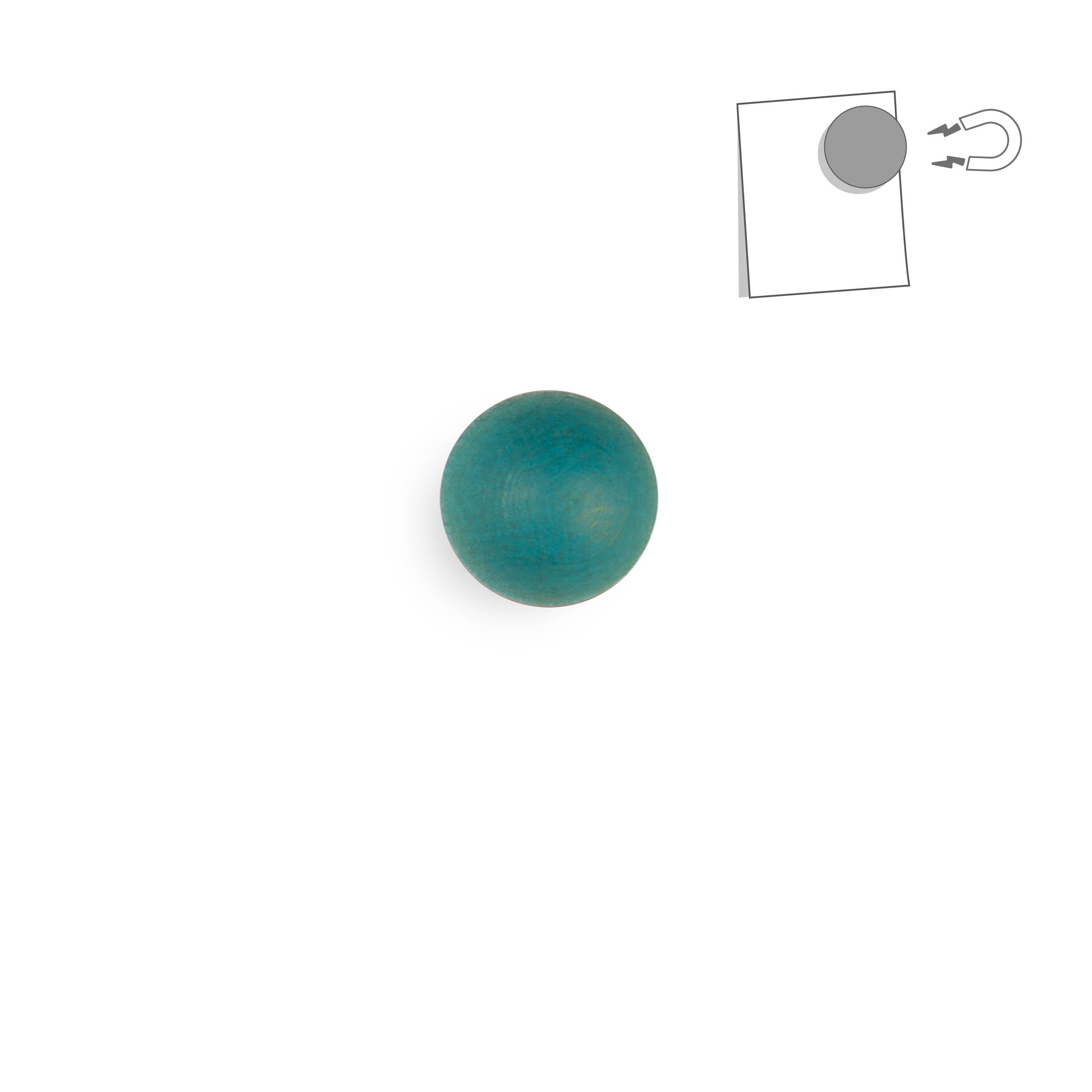 tout simplement – wholesale Magnet – Liten magnetisk träboll i färg2