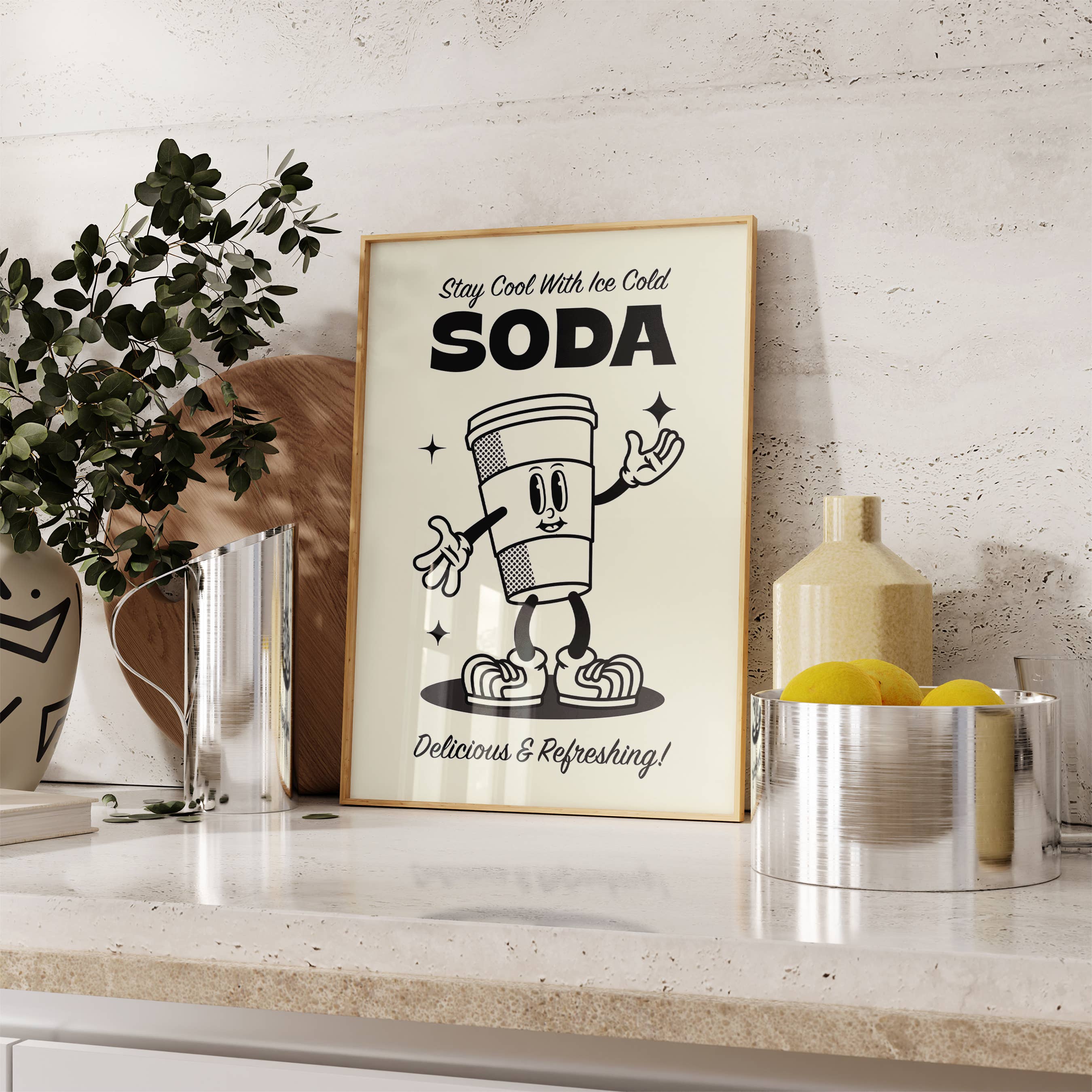 Poppermost Prints - Wholesale Art Print - Ice Cold Soda Retro Art Print4
