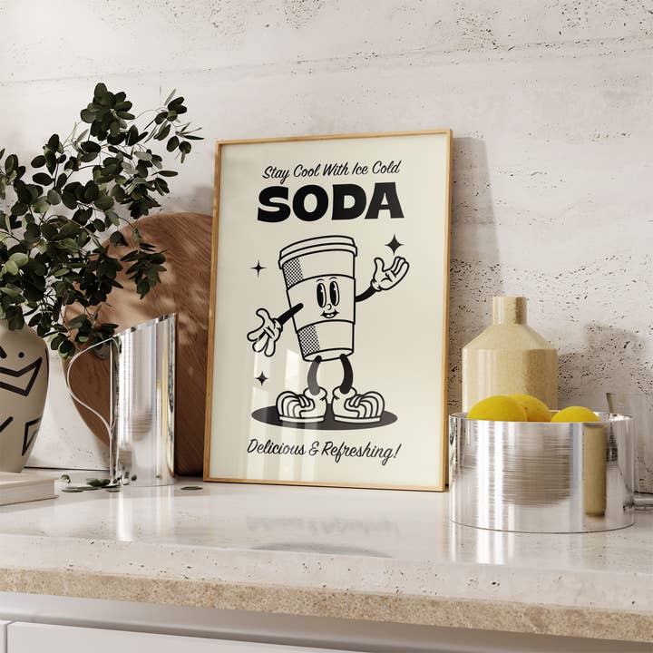 Poppermost Prints - Wholesale Art Print - Ice Cold Soda Retro Art Print4