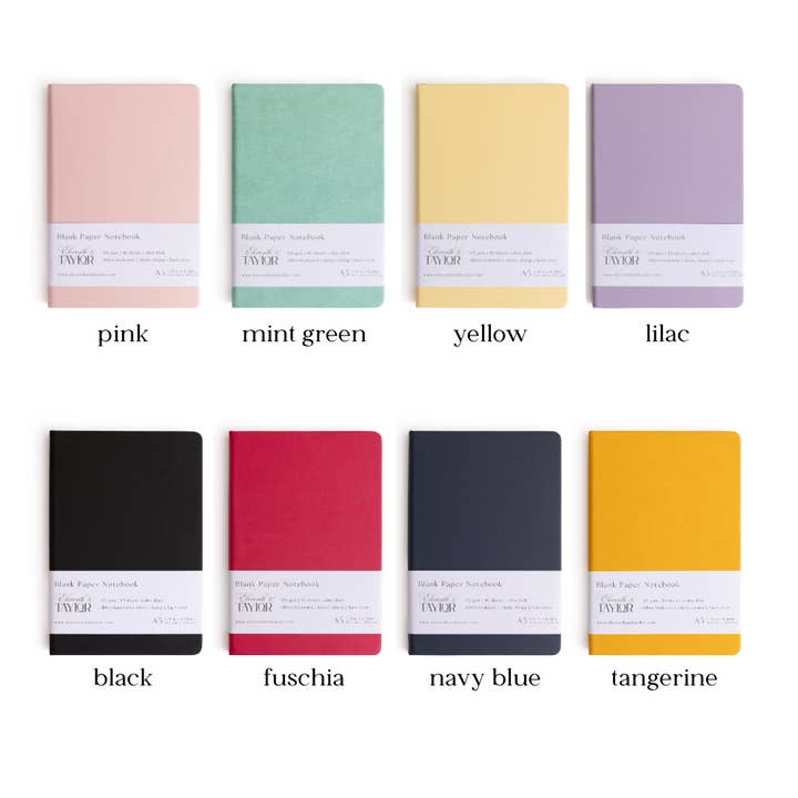 Eleventh and Taylor - Wholesale Journal/Diary - 160 Page A5 Blank Journals: 120 GSM Thick Blank Card Stock7