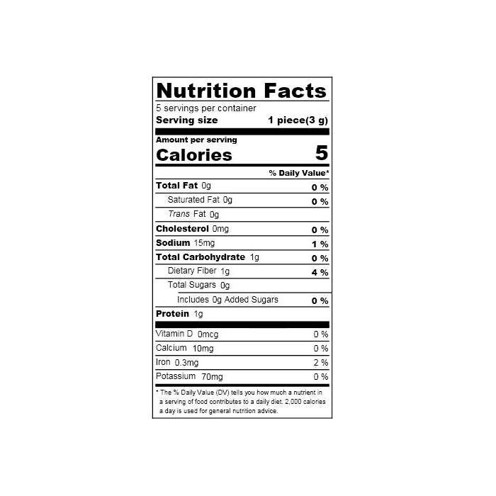 Umami Insider - Wholesale Dried/Dehydrated Vegetables - Roasted Nori Seaweed 4 Sheets, 0.52 oz5