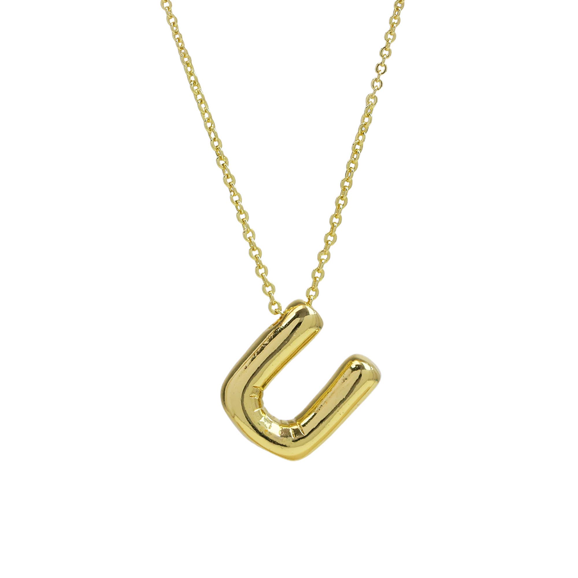 Savvy Bling – Engroshandel Halskæde med vedhæng – Initiale ballonboble guldhalskæde49