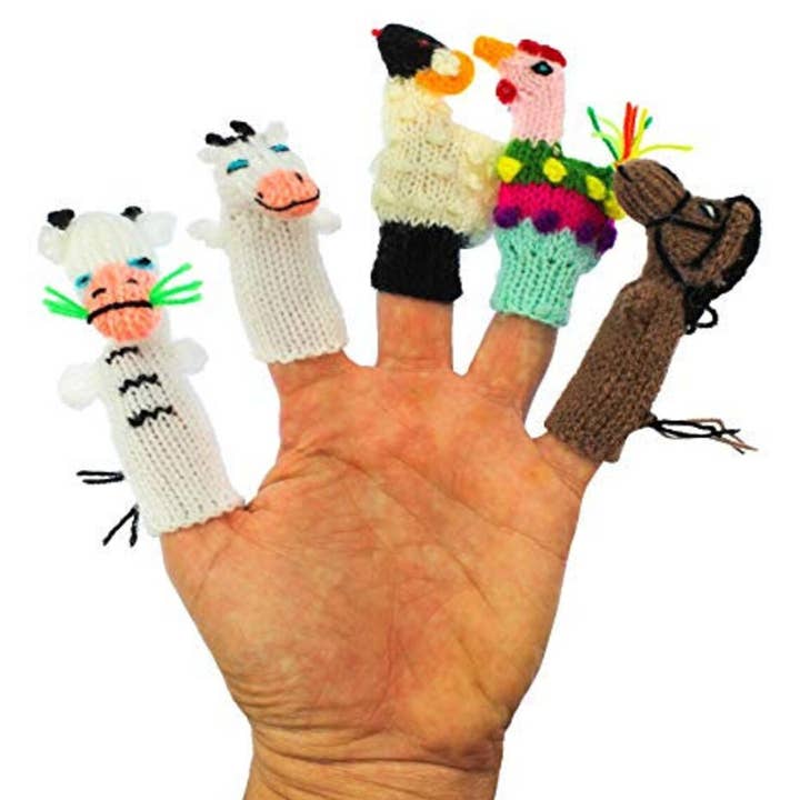 MODA LATINA – Großhandel Fingerpuppe – Kind & Baby – Los von 1000 handgestrickten Fingerpuppen peruanische Marionetten4