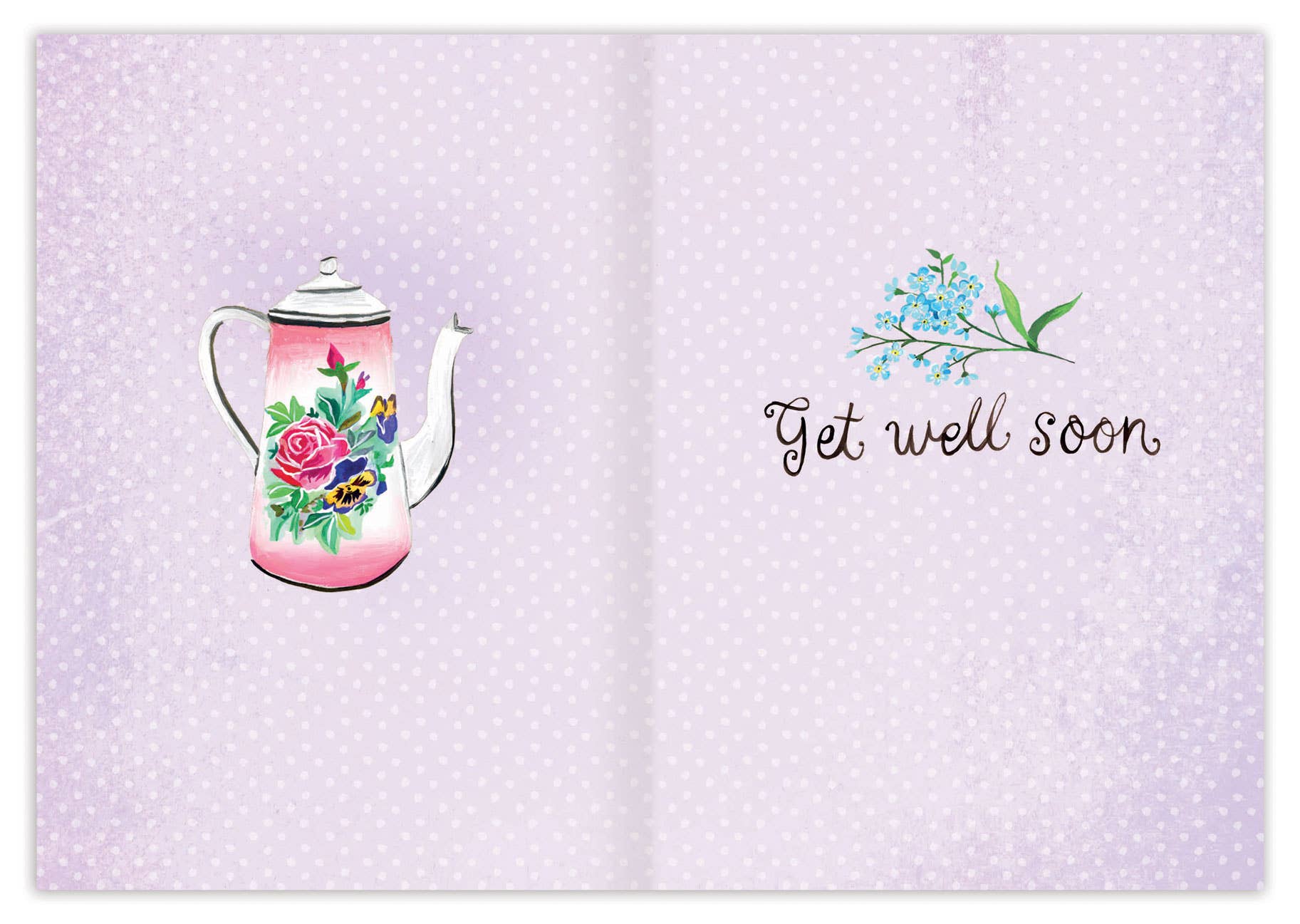 Biely & Shoaf - Vendita all'ingrosso Biglietti di auguri di pronta guarigione - Teiere Get Well Card1