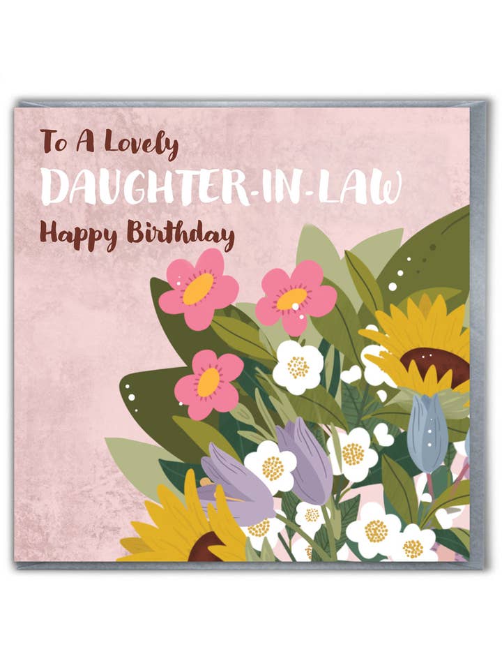 Lovely Relations Birthday Card - Daughter-In-Law for wholesale by Brainbox Candy
