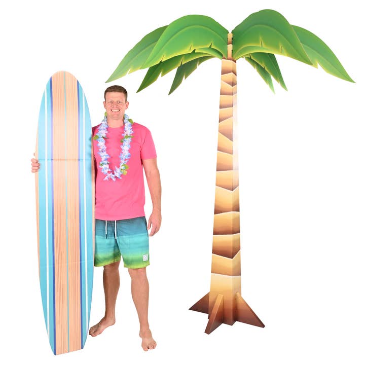 Beistle - Wholesale Decal - Party Decorations - Cardstock Surf Board Stand-Up Prop, 6' x 15¾"5