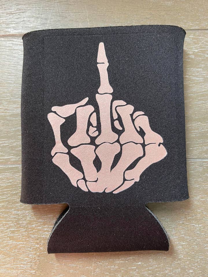 Koozie dito medio oro rosa per la vendita all'ingrosso da parte di The Crazy Craft Girl LLC