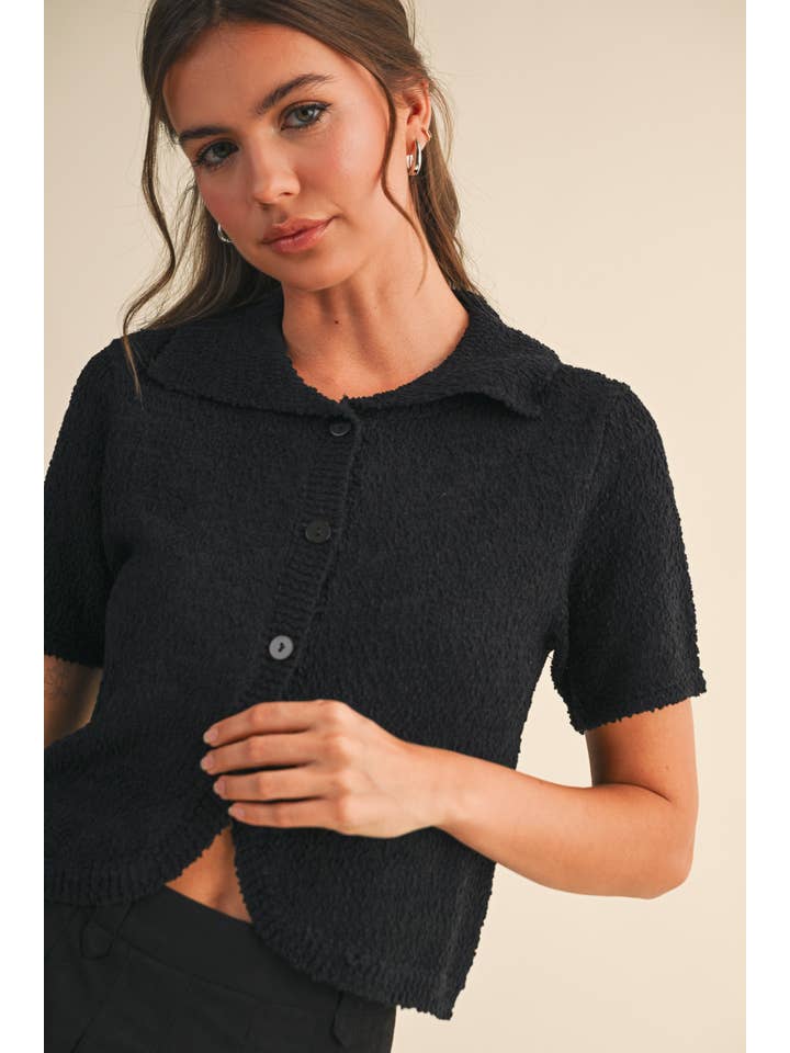 Klesis - Wholesale Cardigan - Women's - IT4343 SHORT SLEEVE KNIT CARDIGAN1