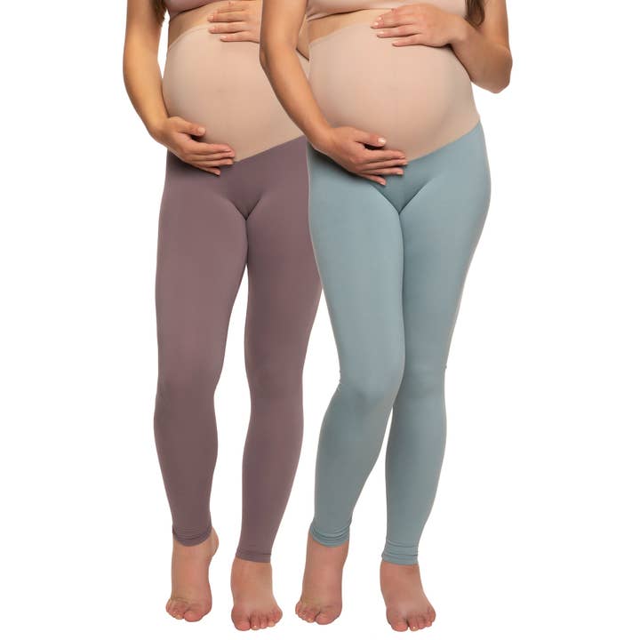 Felina - Wholesale Fashion Leggings - Maternity - Velvety Soft Maternity Leggings 2-Pack