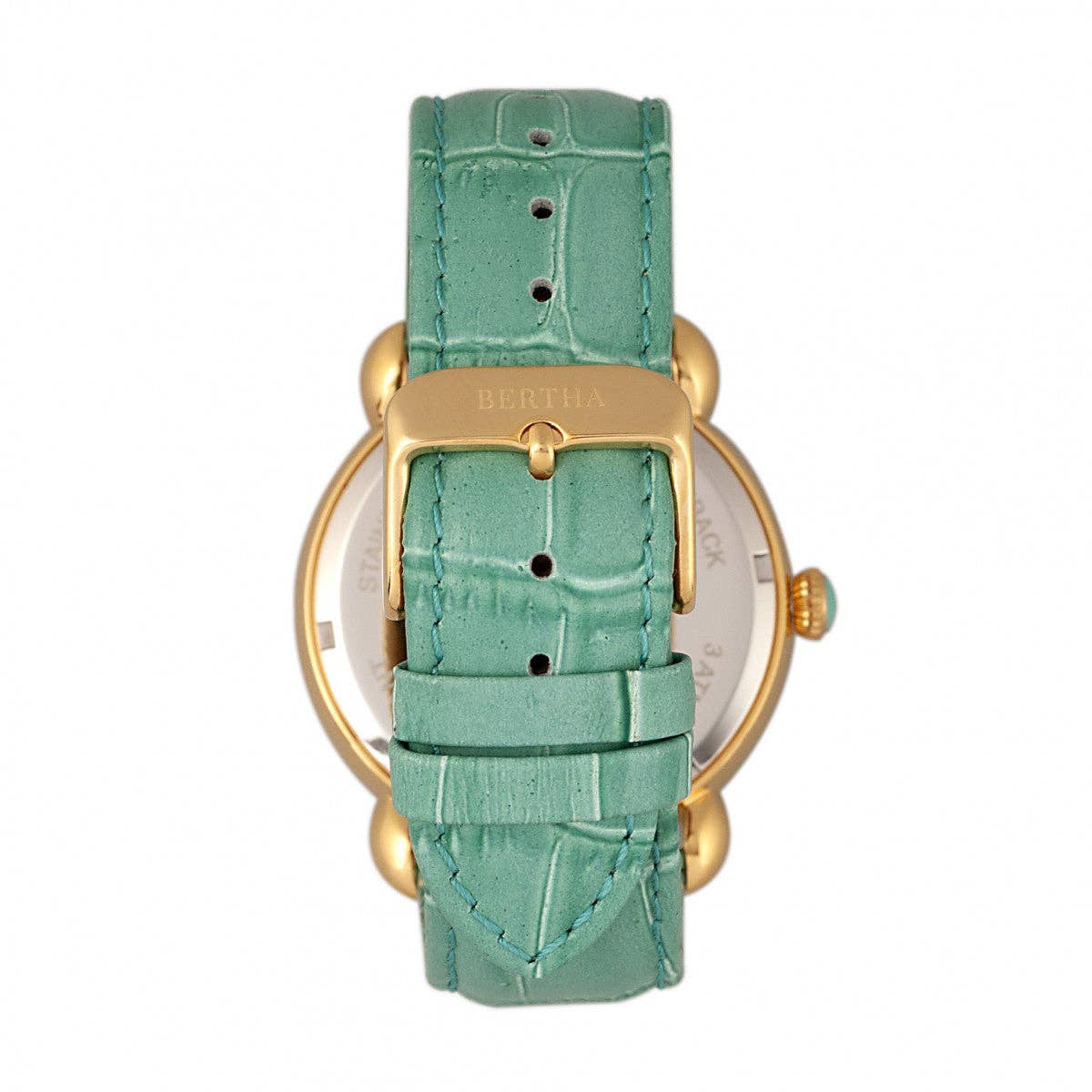 Bertha - Wholesale Wrist Watch - Women's - Bertha Ashley Mother-of-Pearl Leather-Band Watch2