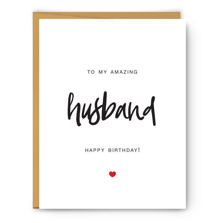 Footnotes - Wholesale Birthday Card - To My Husband - Birthday Card