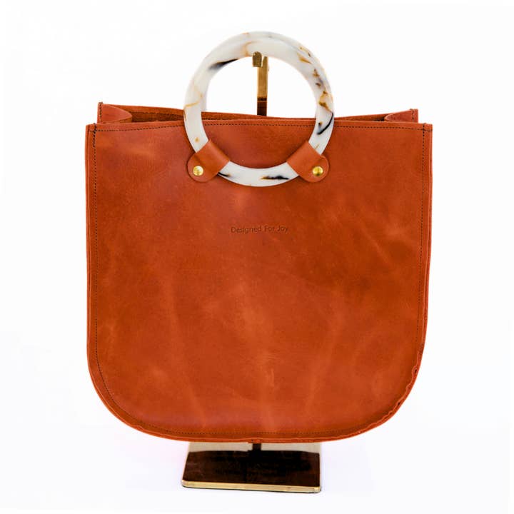Designed For Joy - Vente Tote bag – femme - Fourre-tout en cuir à poignée annulaire, grande taille - The Louise6