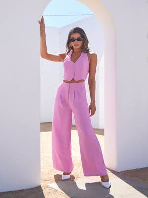Wholesale in Stock Small Order Fashion Backless Sexy Jumpsuit and
