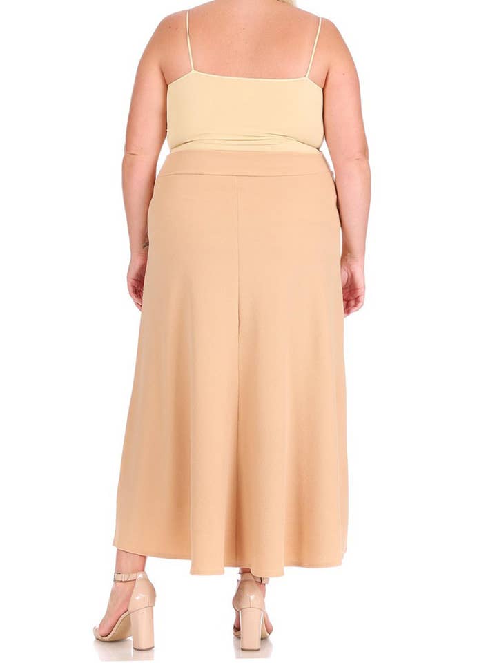 MOA COLLECTION – Saia - Mulher por atacado – Saia Longa Plus Size Flare Linha A para Mulher10