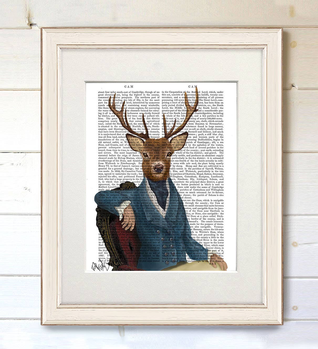 FabFunky Ltd - Wholesale Art Print - Distinguished Deer Portrait, Book Print / Art Print2