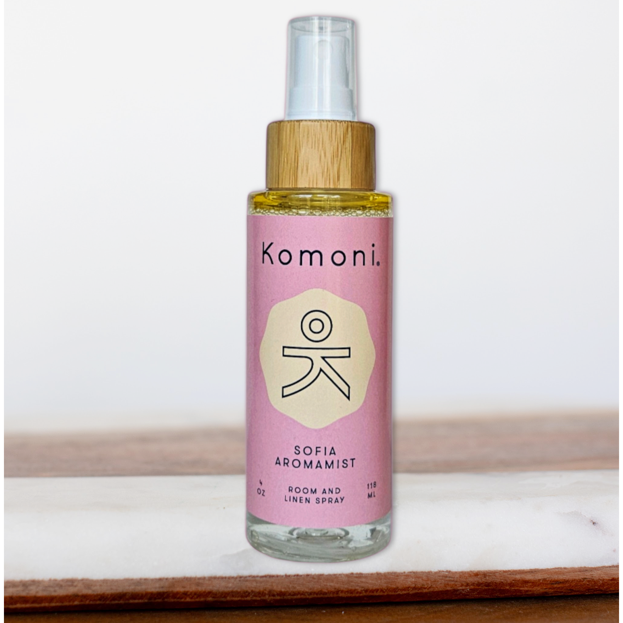 Komoni Natural Wellness + BodyCare – wholesale Rums- och linnespray – SOFIA Aromist1