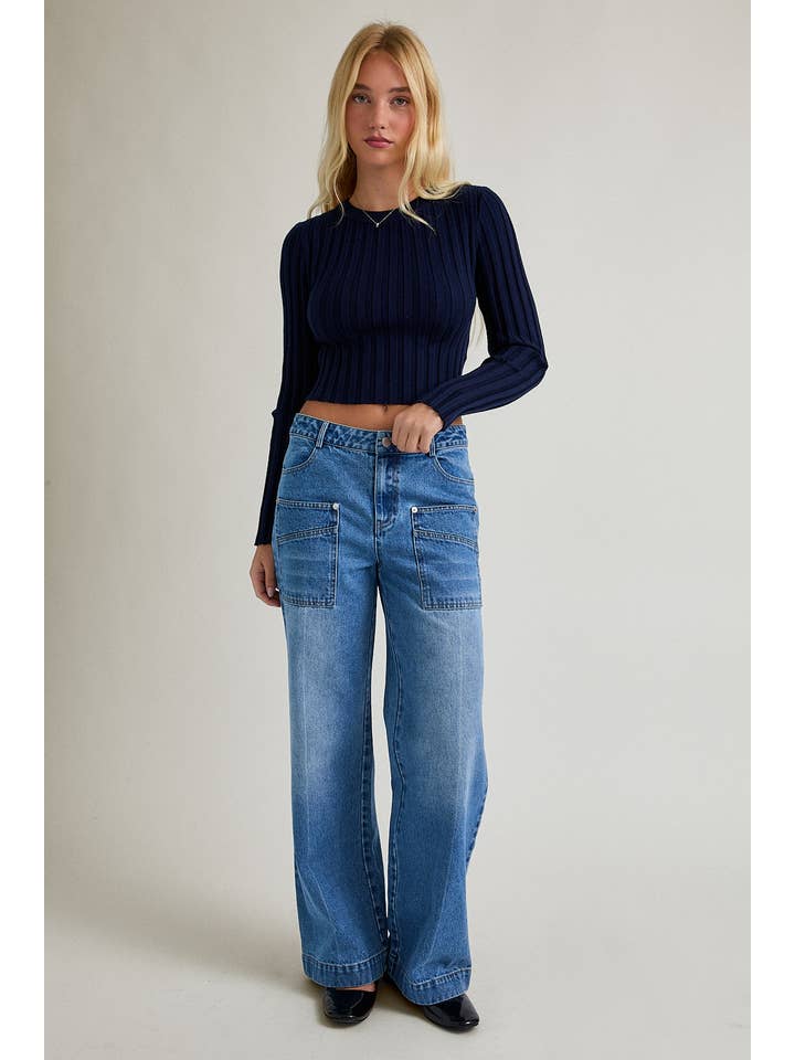 LE LIS - Wholesale Blouse - Women's - BACK SHIRRING LONG SLEEVE TOP10