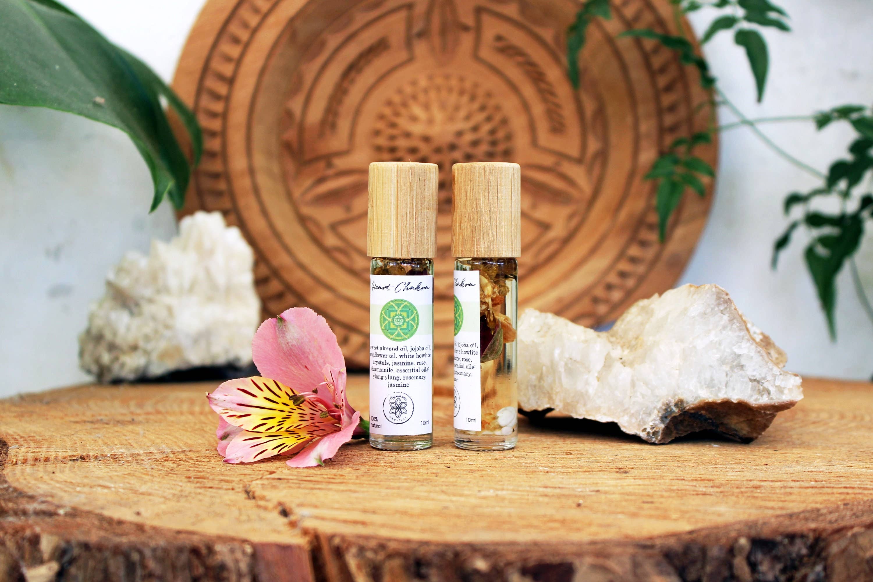Ayamani Naturals - Vendita all'ingrosso Olio essenziale - Olio Roll On Chakra del Cuore, Cristalli Erbe & Oli Essenziali4