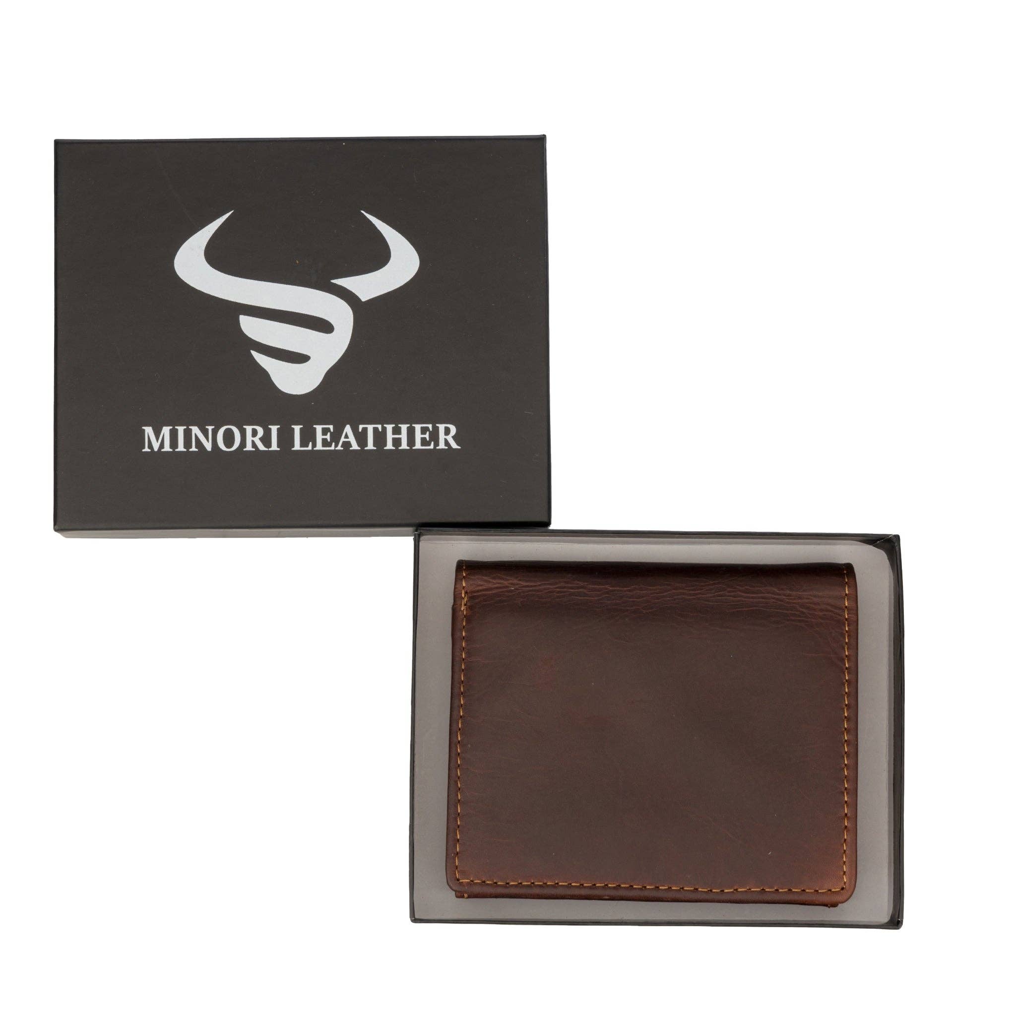 Minori Leather - Wholesale Wallet - Men's - Philip Leather Wallet – Men – Chestnut9