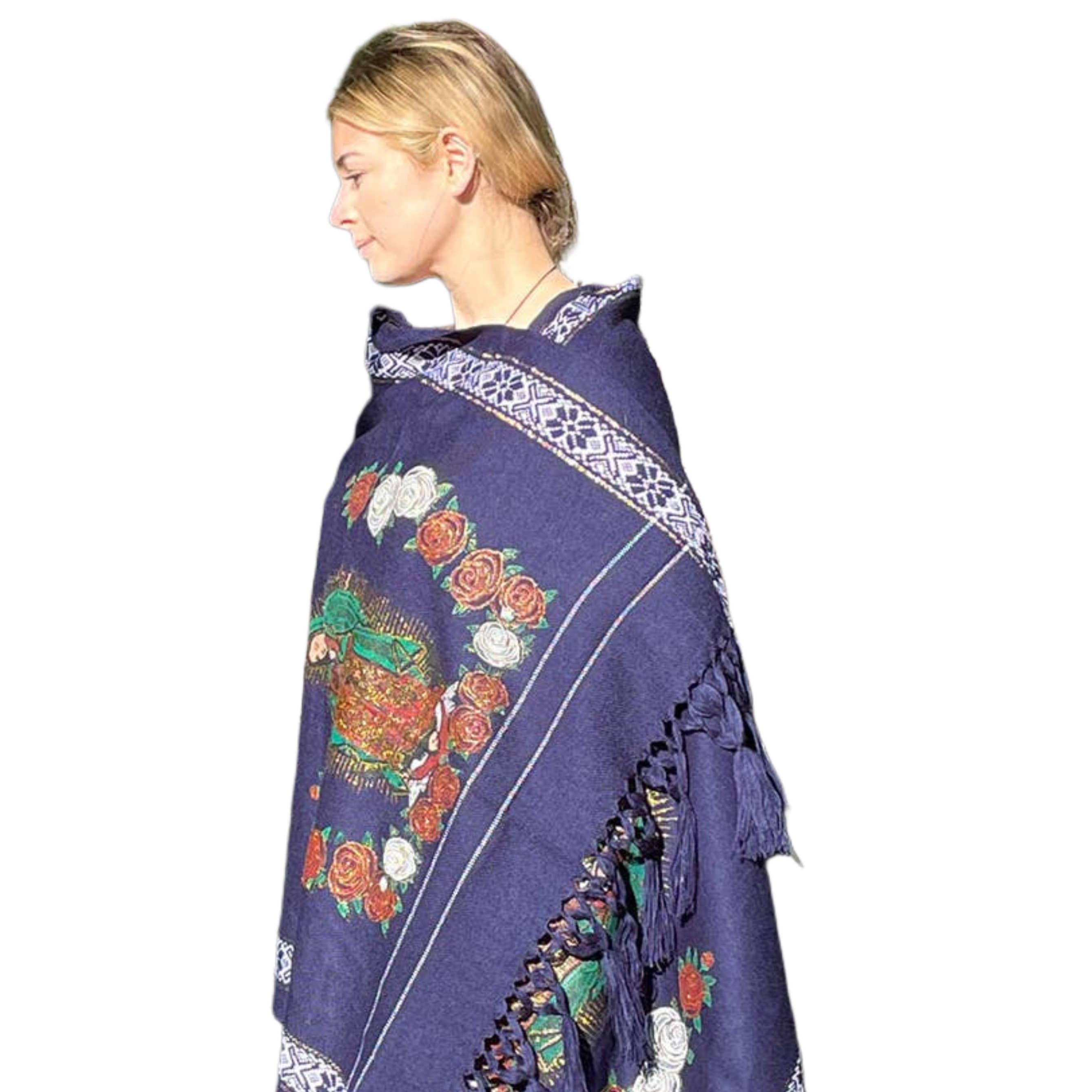 Oremus Mercy - Vente Châle – femme - Châle à la mode OLOG - BLEU 80" x 30″1