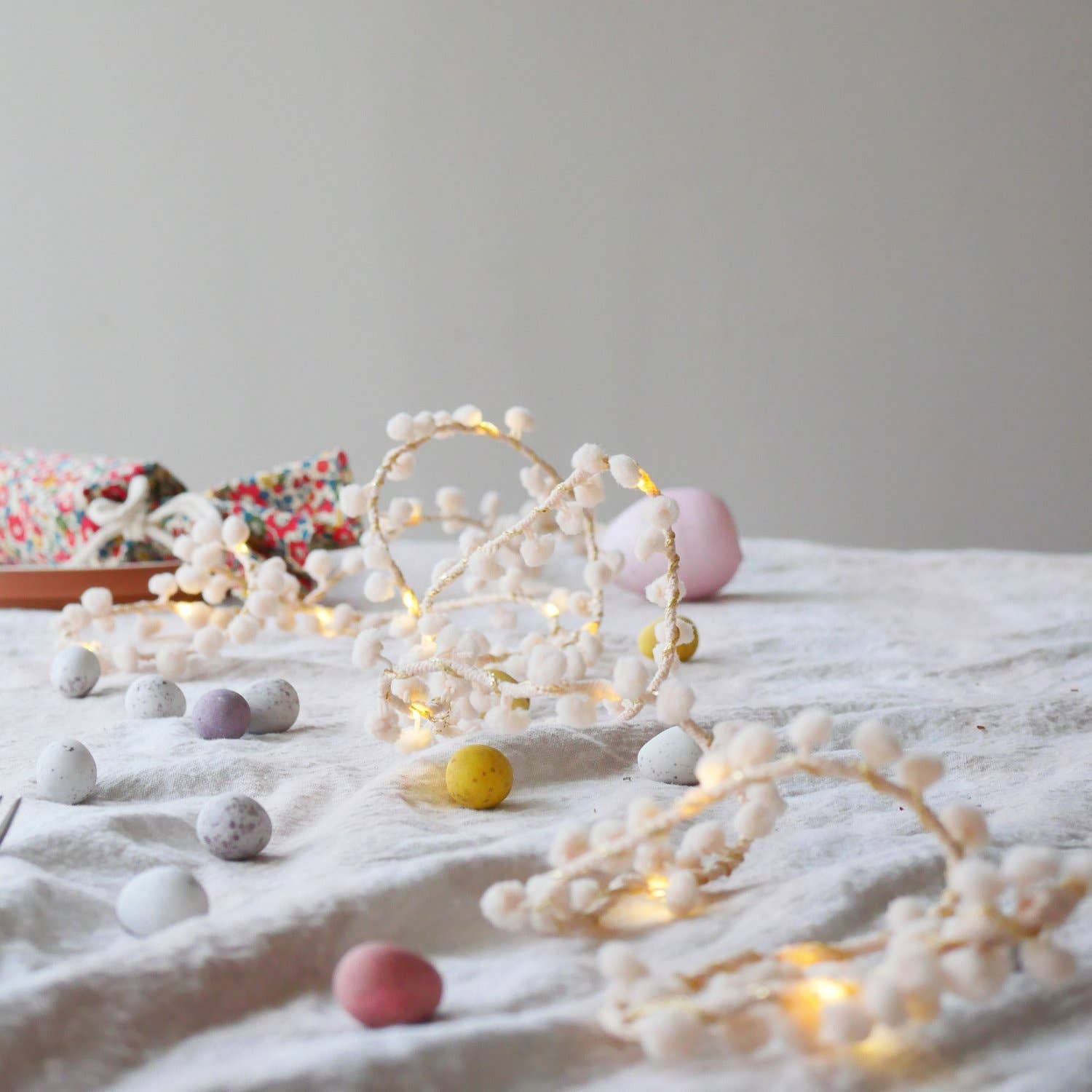 Melanie Porter - Wholesale String Lights - Easter Blush Pom Pom Fairy Lights2