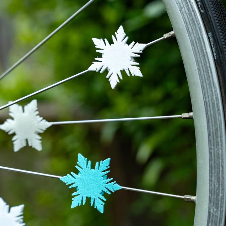 Decorazioni e Accessori Invernali per Biciclette Fiocco di Neve Ghiacciato per la vendita all'ingrosso da parte di Bikemoji
