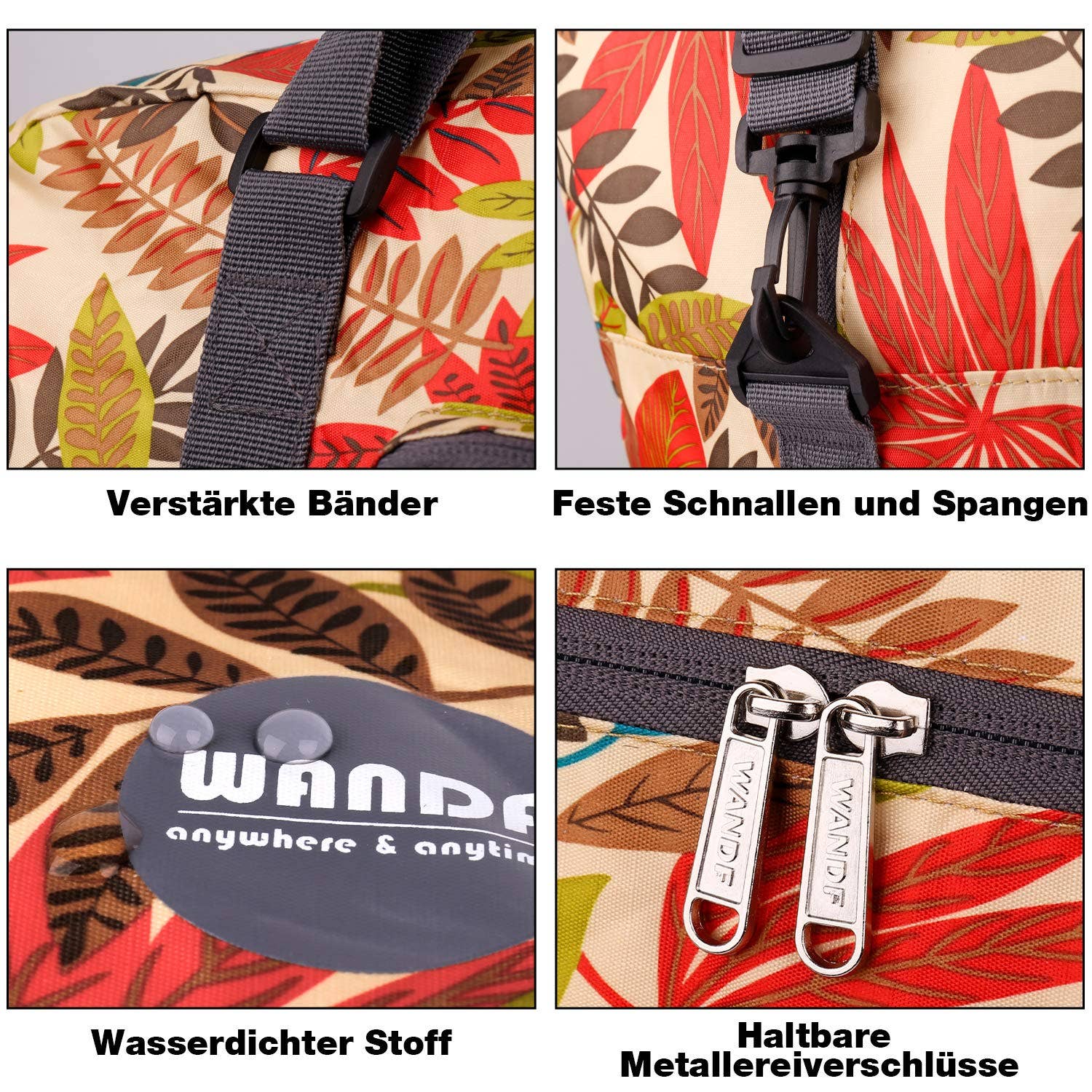 wandf - Wholesale Weekender Bag - Unisex - 40L Travel Duffel Bag Nylon Carry on Weekender Overnight25