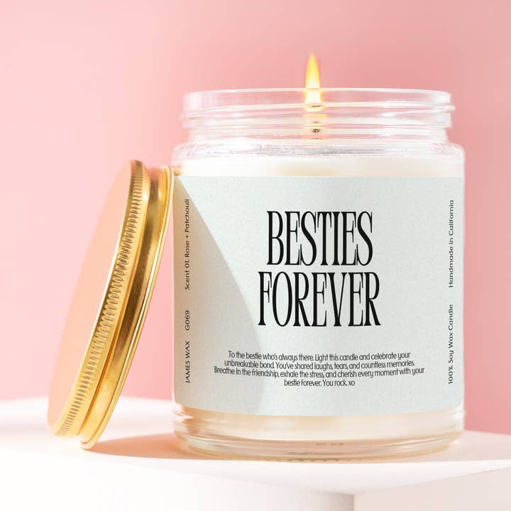 Best Friend Friends Besties Forever Candle G069 voor wholesale door James Wax