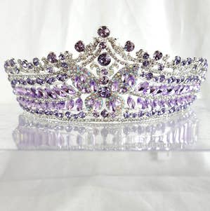 Chicas - Wholesale Tiara - Women's - Butterfly Tiara With Jewels and Gemstones HT95513