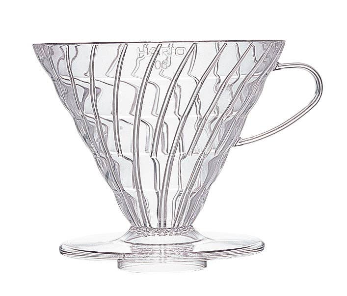 HARIO USA - Wholesale Pour Over & Dripper - V60 Plastic Coffee Dripper Clear1