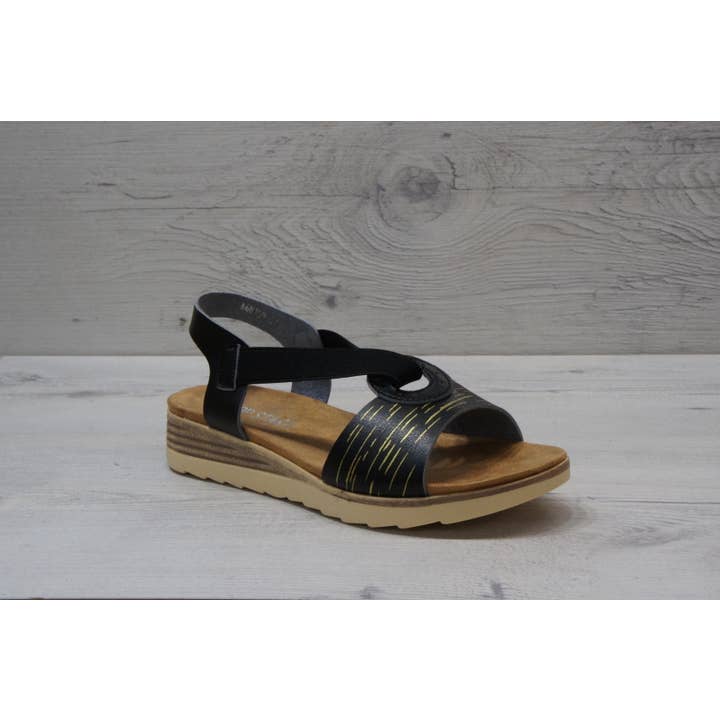 Top Staka – Engroshandel sandal - Dame – A68159 kvinders almindelig simpel cirkulær elastisk rem sandaler