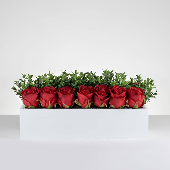 Balcony Garden Rose / Deep Red Item # 831 for wholesale by Fauxever Florals