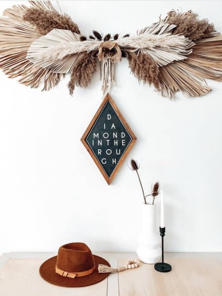 Diamond In The Rough | Cartel moderno boho para dormitorio para venta al por mayor de House Of Tri