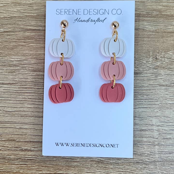 Serene Design Co. - Wholesale Dangle Earrings - Pumpkin Trio Dangles7