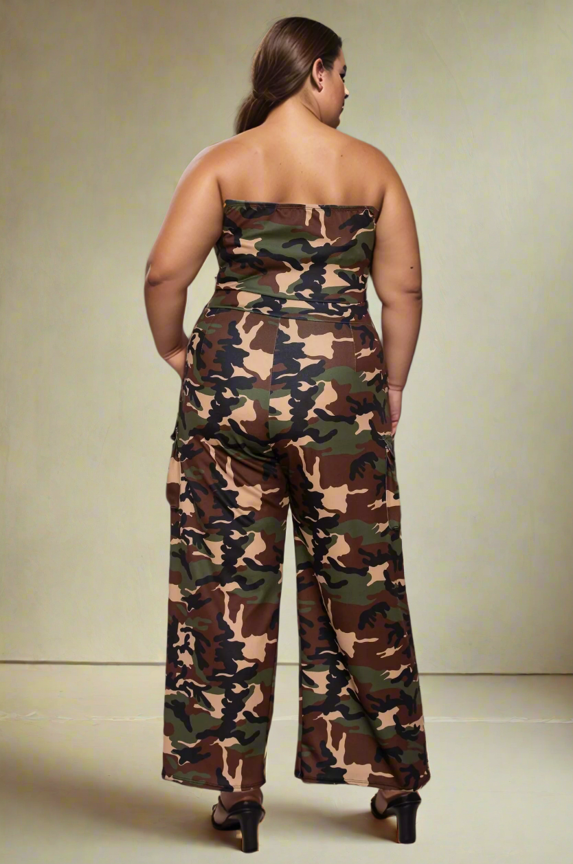 Freya Camo Cargo Jumpsuit for wholesale on Faire1
