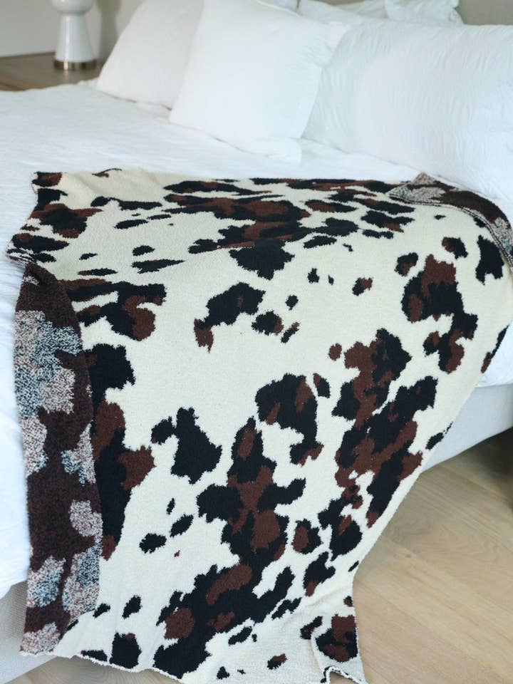 Cowhide Couture Blanket for wholesale by Jess Lea