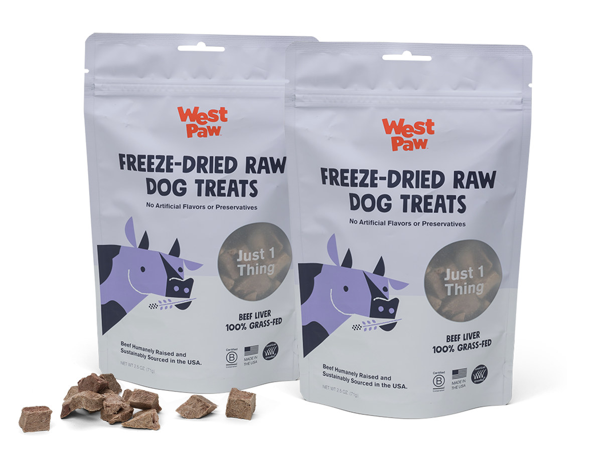 West Paw - Wholesale Pet Treats - Dog - Freeze-Dried Beef Liver Single-Ingredient Treats -Case of 61