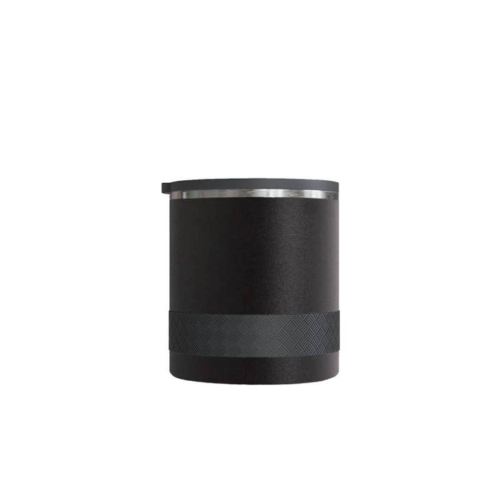Elemental - Wholesale Insulated Mug/Tumbler - Tumbler - 10oz Recess Lowball Black Stainless Steel1