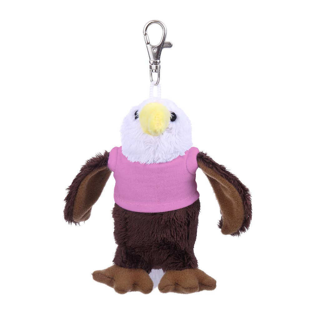 Plushland - Vendita all'ingrosso Portachiavi - Unisex - Portachiavi da 4" - Aquila con camicia personalizzata11