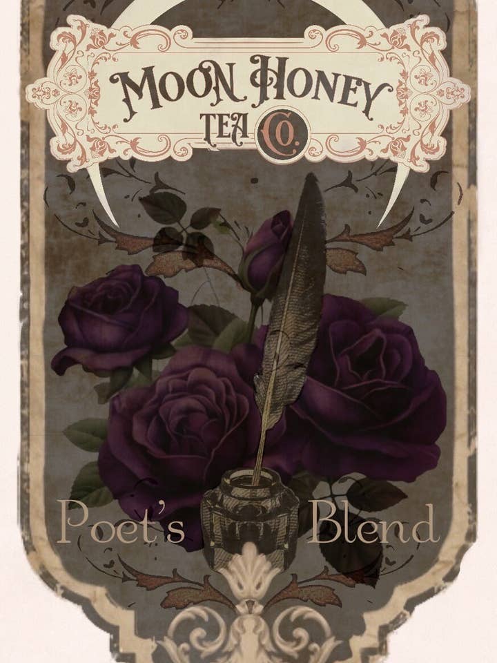 Poet's Blend- Green Tea & Garden Herbs for wholesale by Moon Honey Tea Co.