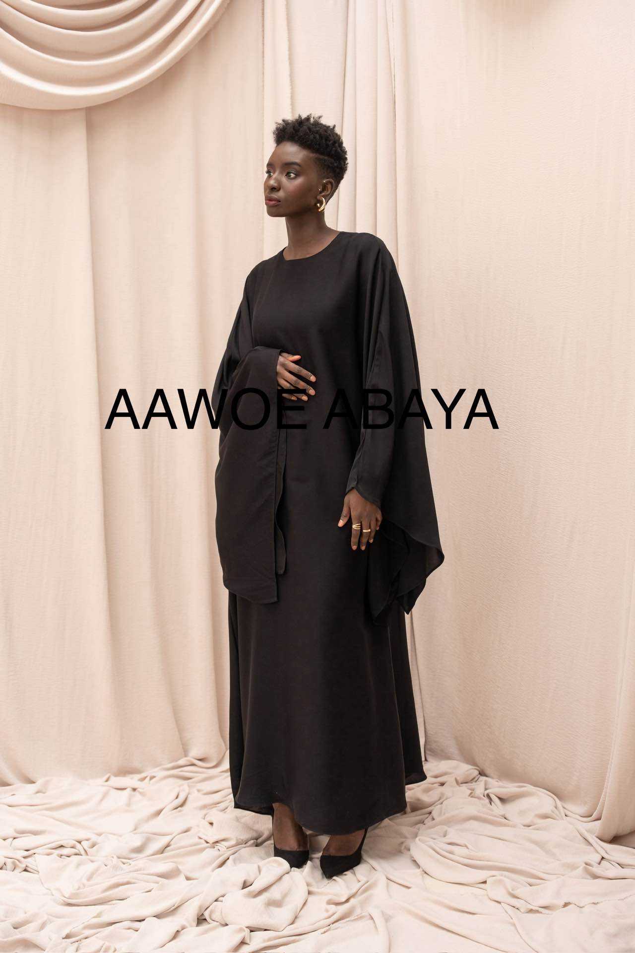 Aawoe Abaya – Engroshandel Hijab - Dame – Elegant abaya-kjole - 2406-ROB3