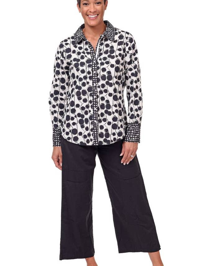 CV1087 Gretchen Abotonado en Banyan** para venta al por mayor de Tulip Clothing