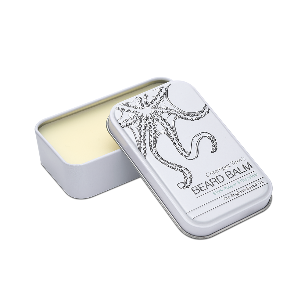 The Brighton Beard Co. – Großhandel Bartpflegeprodukte – Creampot Toms Bartbalsam mit schwarzem Pfeffer und Grapefruit1