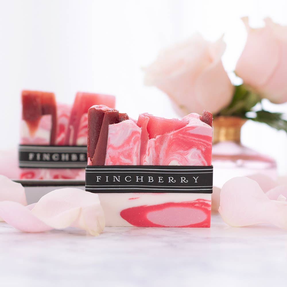 FinchBerry - Wholesale Bar Soap - Rosey Posey Romantic Rose Scented Open-Stock Soap2