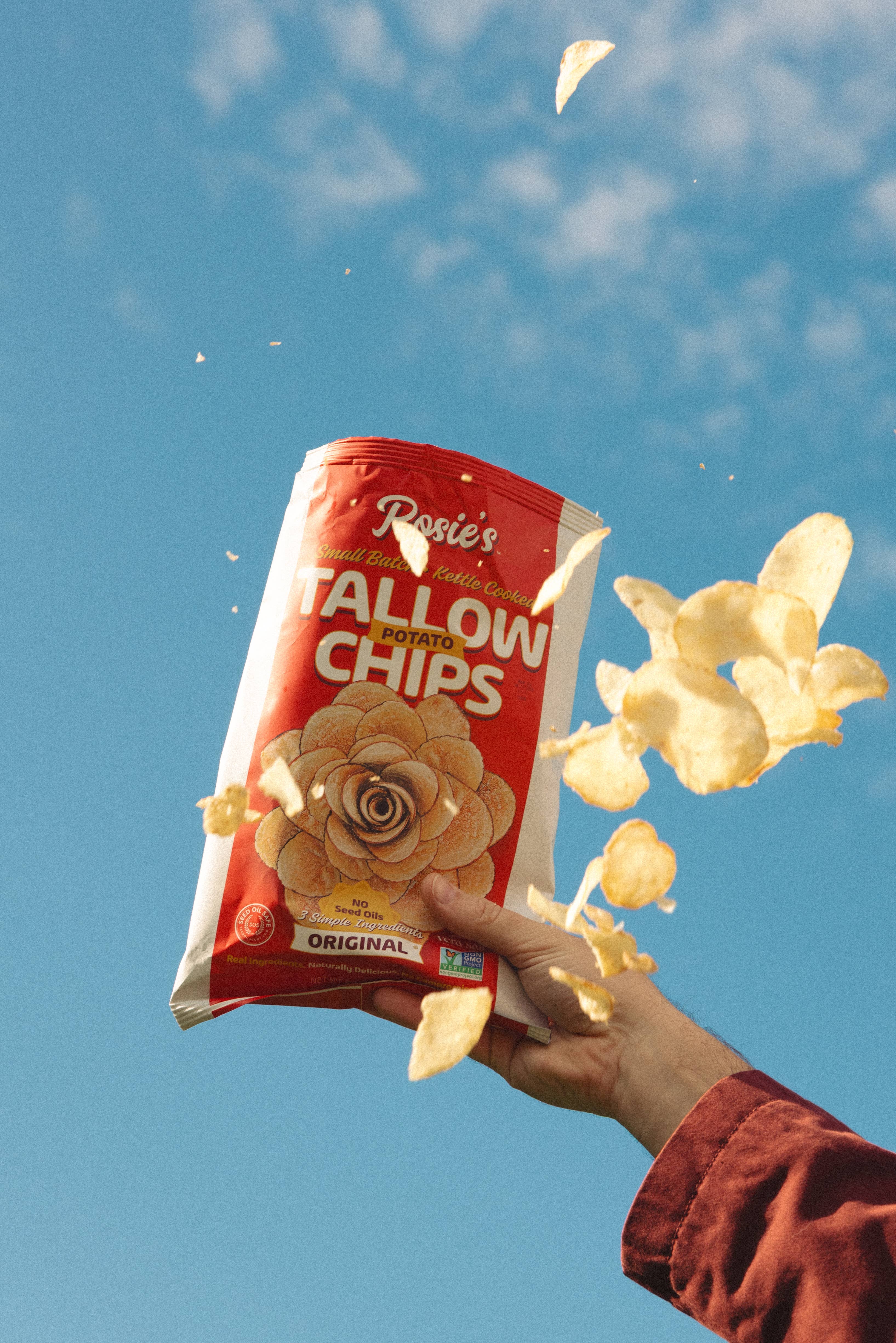 Rosie's Chips - Wholesale Chips - Tallow Potato Chips - Sea Salt | Rosie's Chips