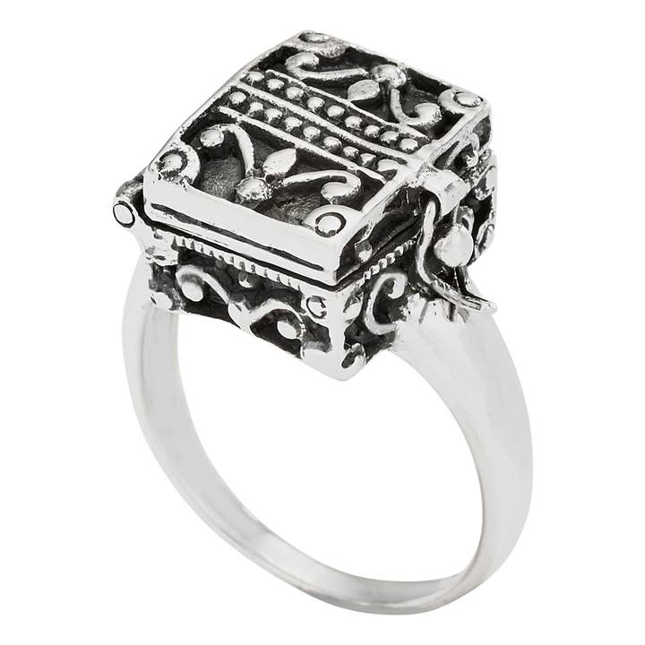 Sterling Silver Box Ring for wholesale by Tiger Mountain Jewelry
