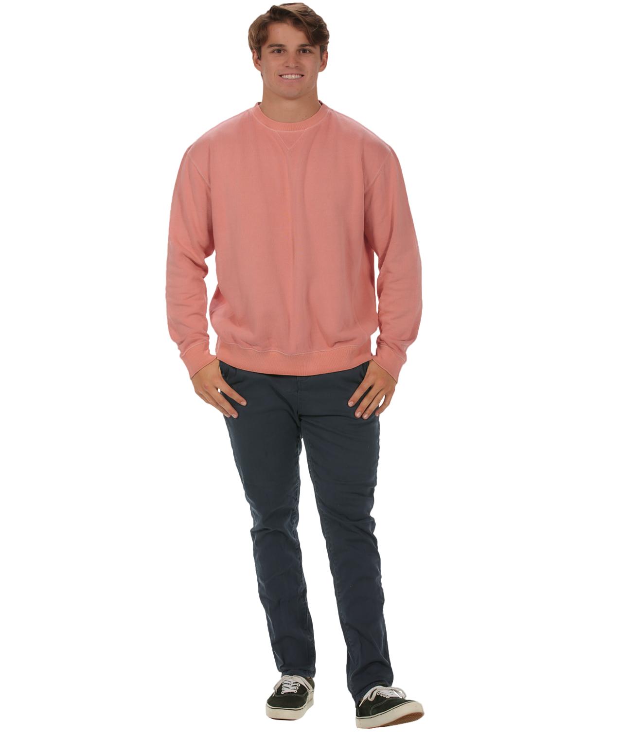 U.S. Apparel - Wholesale Sweatshirt - Women's - Unisex Garment Dyed Fleece Crew15