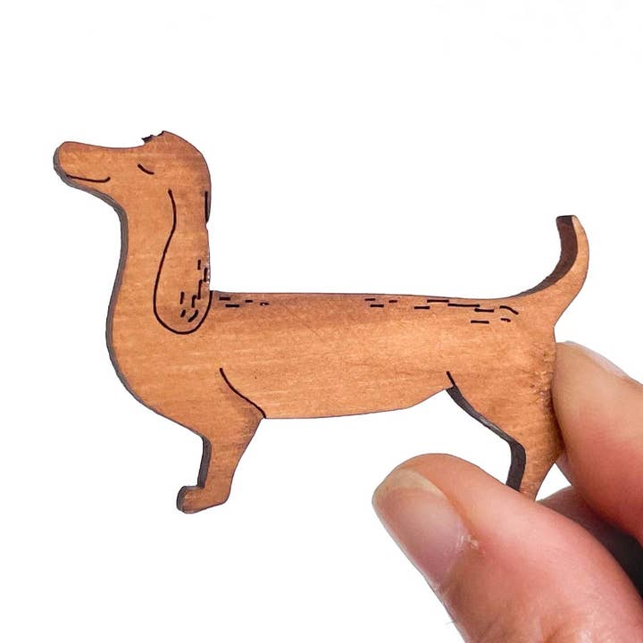 Cute Dachshund Lapel Pin - Funny Dog Mom Gifts for wholesale by PinTonik