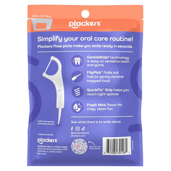 First Choice Buying - Wholesale Floss - Plackers Gentle Line Floss Picks with Fold-Out FlipPick, Fresh Mint, 150 Count6