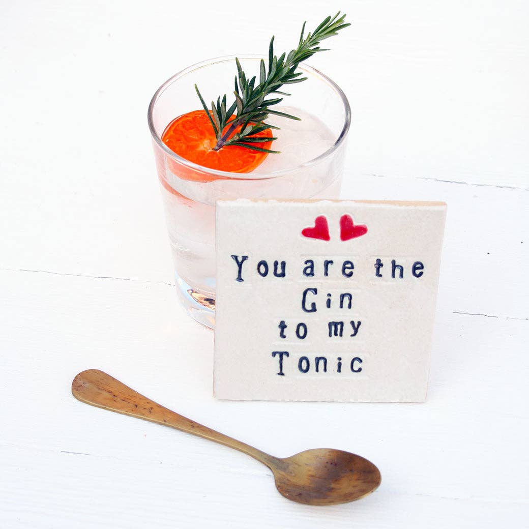 Juliet Reeves Designs – wholesale Coasters – Gin To My Tonic Ceramic Coaster4